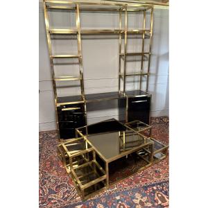 Kim Moltzer 1970 Bookcase - Desk And Coffee Table.
