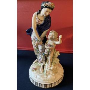 Ludwigsburg Porcelain Group, 18th Century.