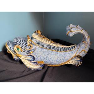 Giulia Mangani For Ogetti Italy. Hand Painted Porcelain Fish. 