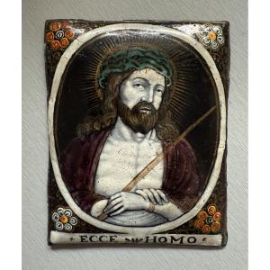 Limoges Laudin Enamel Plaque, 17th Century. 