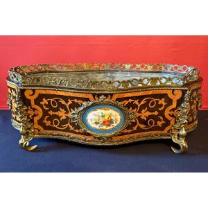 Large Marquetry Planter, Napoleon III Period.
