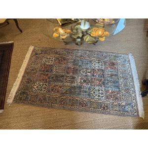 Hand-knotted Silk Cashmere Rug. 
