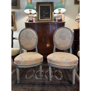 Pair Of Louis XVI Style Nurse's Chairs. 