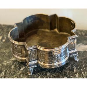 Silver-plated Bronze Table Planter. 