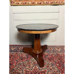 Empire Period Mahogany Pedestal Table. 