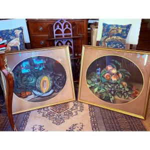 Francis Davis Millet (1846-1912) Pair Of Pastels.