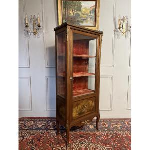 Transitional Style Display Cabinet/silverware Cabinet With Martin Varnish. 