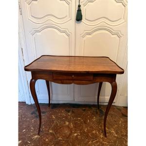 Cabaret Table In Natural Wood, From The 19th Century. 