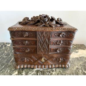 Black Forest Jewelry Box, 19th Century.