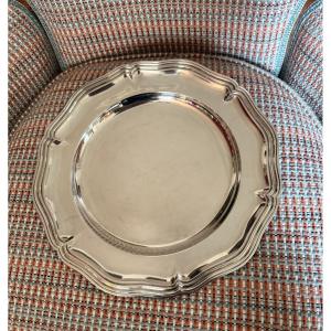 Christofle. Contoured Silver-plated Dish.