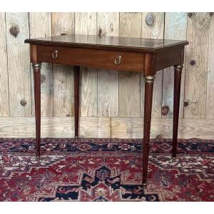Small Louis XVI Style Mahogany Desk.