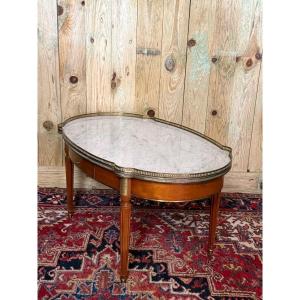 Louis XVI Style Mahogany Coffee Table.