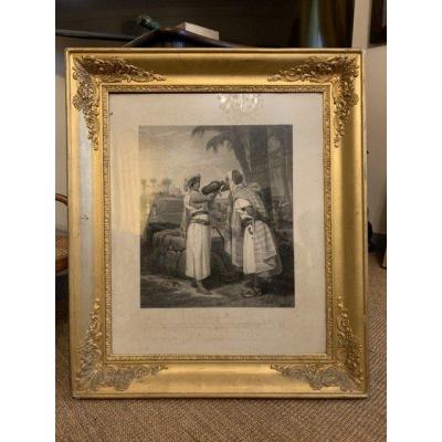 Suite Of Three Large Orientalist Engravings Of Empire Period.