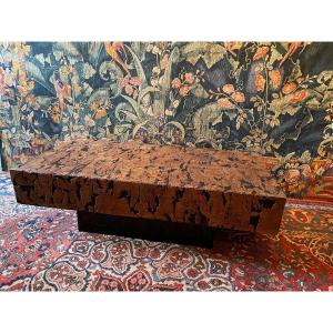 Design Coffee Table, In Cork, In The Taste Of Willy Rizzo.