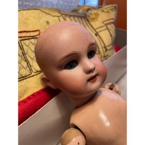 Antique Porcelain Doll Dep Size 3.