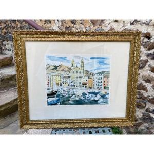 Yves Brayer Lithograph “bastia 1978”.
