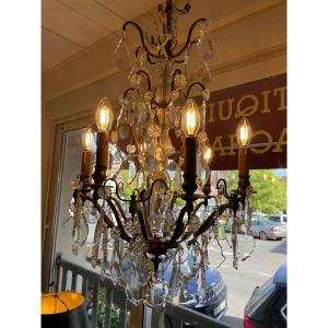 Baccarat Crystal Chandelier. XIX Th.