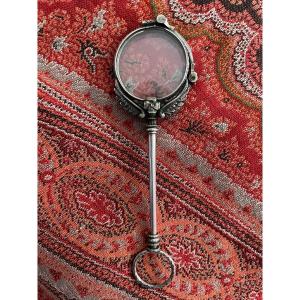 Hand Face Or Binocles In Silver, Empire Style