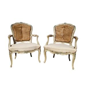 Pair Of Louis XV Style Cabriolets