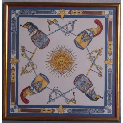 Scarf Silk "rec Pluribus Impar / Always On The Path Of Honor" "