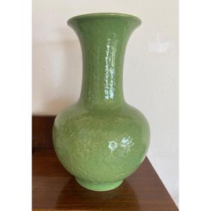 Celadon Vase, China Late 19th Early 20th 