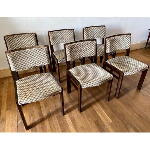 Set Of Six Vintage Chairs
