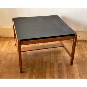 Coffee Table With Black Lacquered Top And Reversible