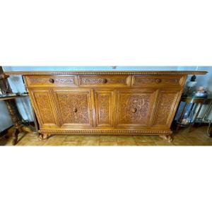 Christian Krass (1858-1957) Walnut Sideboard