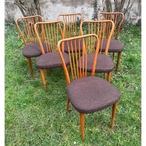 Set Of 6 Chairs In The Style Of Charles Ramos 
