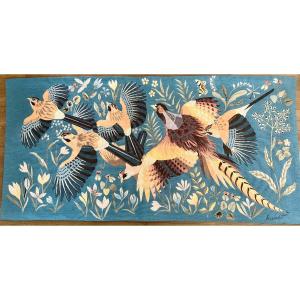 Jacquard Tapestry Signed Jacquelot