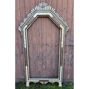 Moroccan Ice Frame Made Of Bone And Agate Stone
