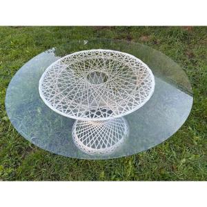 Russell Woodward Spun Fiberglass Garden Table