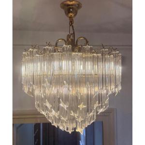 Giesse Segano Crystal Chandelier Circa 70 Italy