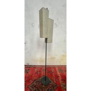 Arlus Floor Lamp Circa 50 Iron And Perspex