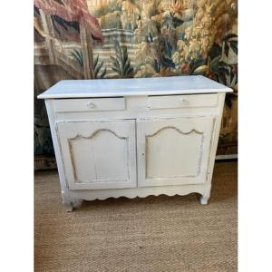 Charming Louis XV Style Painted Sideboard From The Early 19th Century