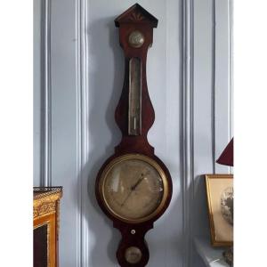 Important Barometer From The Restoration Period In Mahogany