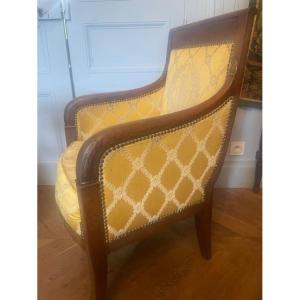 Bergère In Late Walnut From The Empire Period