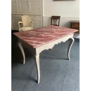 Charming Louis XV Style Lacquered Wood Coffee Table