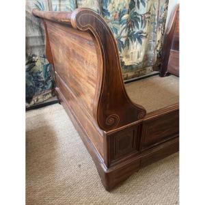 Charles X Period Mahogany Roller Bed