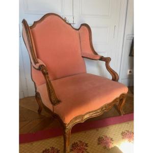 Important Winged Armchair Known As A Confessional Armchair In The Regency Style