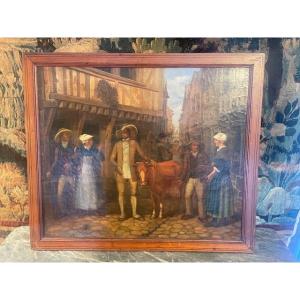 French School Of The 19th Century Attributed To Louis Caradec