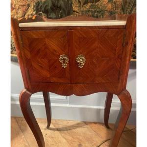 Louis XV Style Coffee Table In Veneered Wood