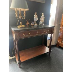 18th Century Mahogany Console Table From The Louis XVI Period