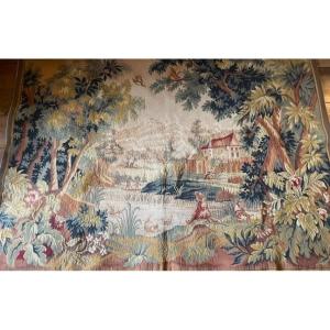 Halluin Needlepoint Tapestry Depicting A Greenery