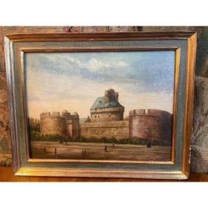 View Of The Fort Of Saint-malo, French School, 19th Century