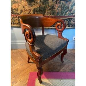 Mahogany Desk Armchair, Empire Period