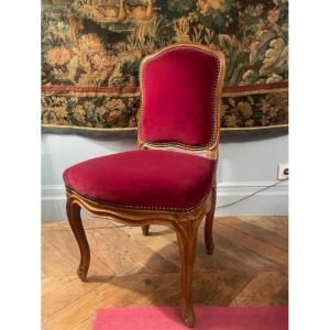 Louis XV Period Chair In Natural Wood