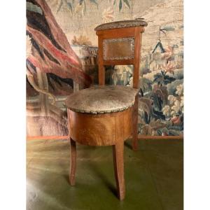 Late 18th Century Mahogany Bidet Or Convenience Seat