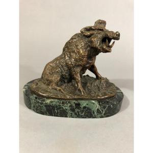 Animal Bronze, Boar, Hunting, Venery