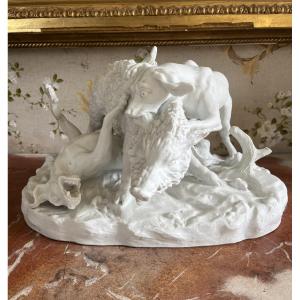 Jean-baptiste Oudry, Wild Boar Hunt, Biscuit